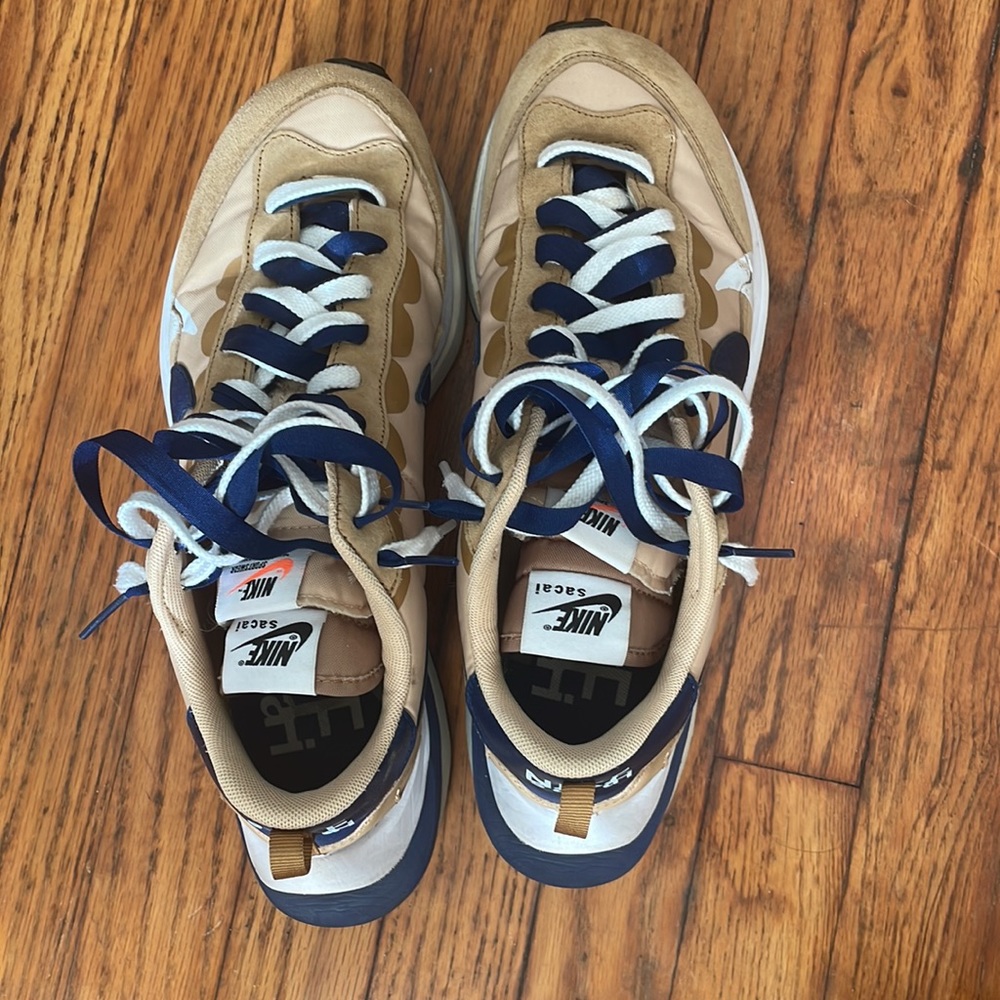 Nike Vaporwaffle Sacai Sesame Blue Void Size 9.5 - Picture 3 of 6